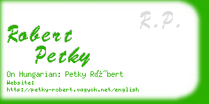 robert petky business card